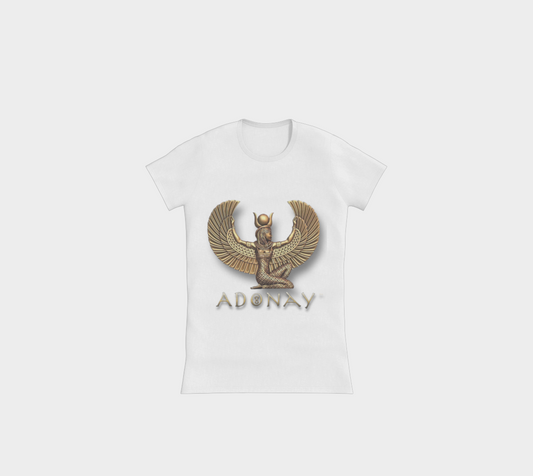 Adonay White Front Print